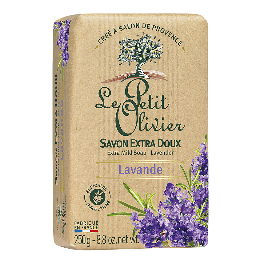 LE PETIT OLIVIER Мыло нежное Лаванда Lavande Extra Mild Soap купить по