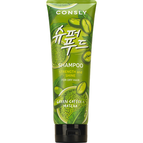 Шампунь с экстрактами матча и зеленого кофе для силы и блеска волос Strength and Shine