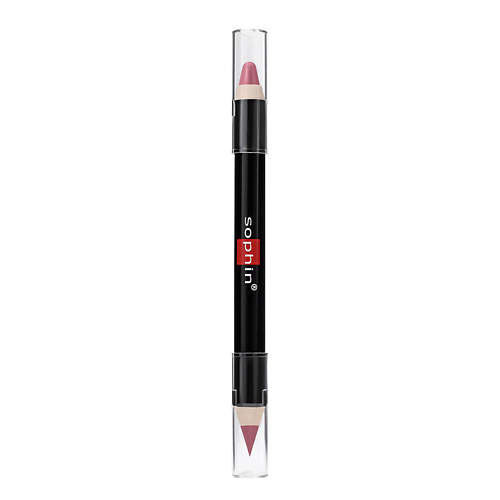 SOPHIN Карандаш-помада для губ/Lipstick & Lip  liner сияющая помада карандаш для губ rouge elixir – 11 бежевый нюд коричневый