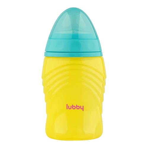 Бутылочка для детей LUBBY Поильник с мягким носиком, защитным колпачком, от 6 месяцев поильник lubby с мягким носиком 300 мл