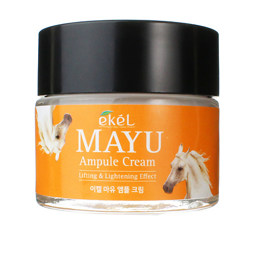 Крем для лица EKEL Крем для лица с Лошадиным жиром Ампульный Ampule Cream Mayu фото