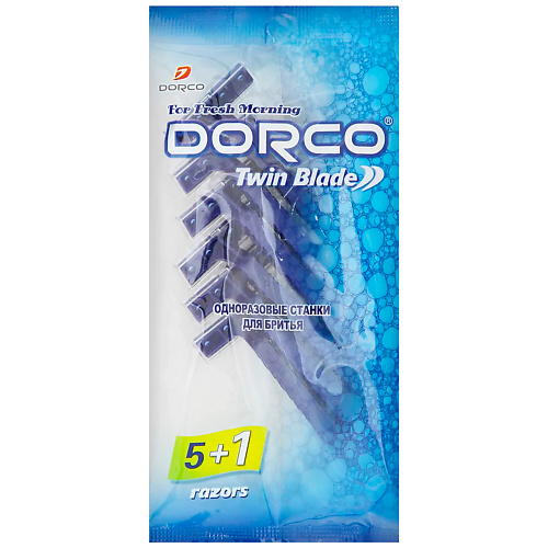 DORCO Бритвы одноразовые TD705, 2-лезвийные 1 бритвенные станки одноразовые dorco pace 6 6 лезвий плавающая головка 4 станка