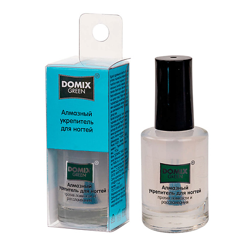DOMIX GREEN Алмазный укрепитель для ногтей 11 domix green блеск средство для снятия лака с ногтей с экстрактом ромашки с ухаживающим эффектом 100