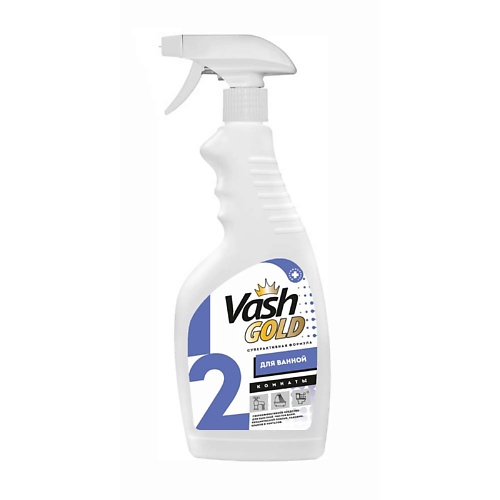VASH GOLD Средство для чистки ванной комнаты, сантехники, спрей 500 molecola средство для чистки унитазов и сантехники зеленый можжевельник экологичное 750