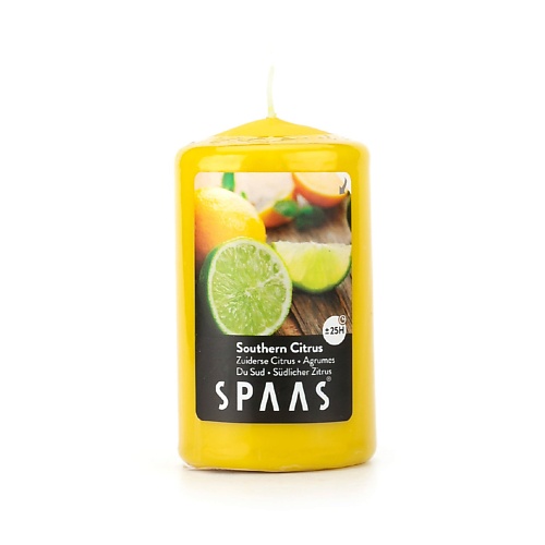 SPAAS Свеча-столбик ароматическая Южный цитрус 1 spaas свеча столбик перламутровый неароматизированная 1