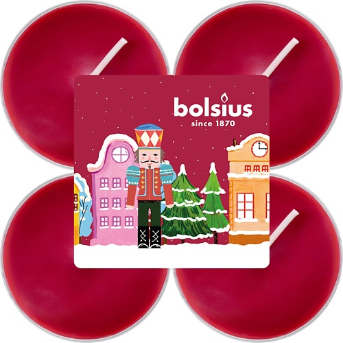 BOLSIUS Свечи чайные арома Bolsius яблоко с корицей bolsius подсвечник bolsius сandle accessories 76 54 красный для чайных свечей