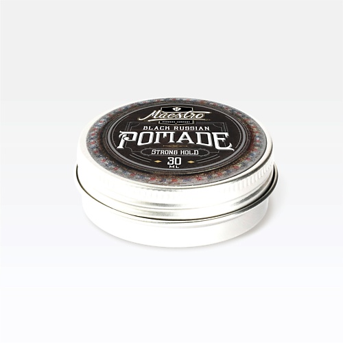 GREAT MAESTRO BARBERS COMPANY Тонирующая помада на водной основе Black Russian Pomade 30 great maestro barbers company бальзам для бороды butter scotch 30