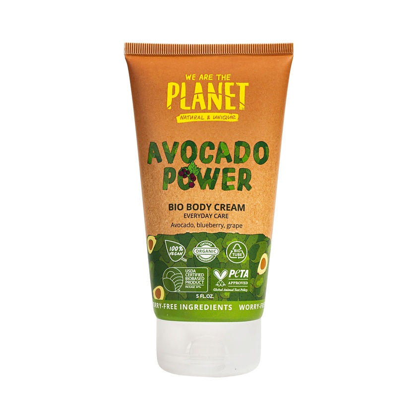 фото Крем для тела ежедневный уход avocado power 150 мл we are the planet
