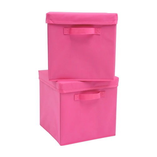 HOME ONE Набор складных коробок для хранения, крышка в комплекте корзина для хранения плетёнка 34 5×30×22 5 см белый