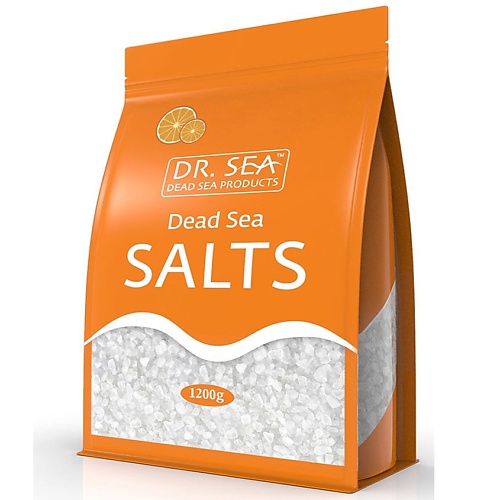 DR. SEA Натуральная минеральная соль Мертвого моря обогащенная экстрактом апельсина. 1200.0 соль для ванны kari с экстрактом имбиря 380 г