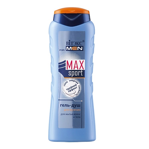 ВИТЭКС FOR MEN MAX  Sport гель-душ для мытья волос и тела 400