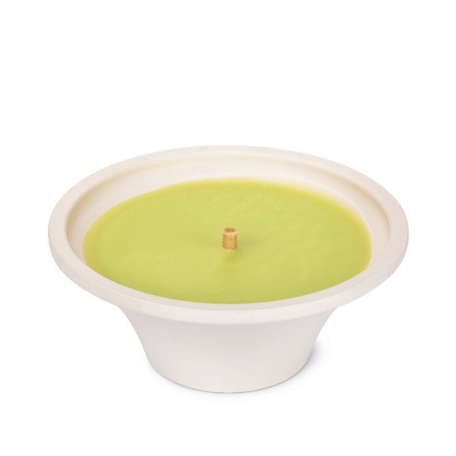 SPAAS Свеча в терракотовой чаше зеленое яблоко 1 khadi натуральное очищающее мыло зеленое яблоко 125