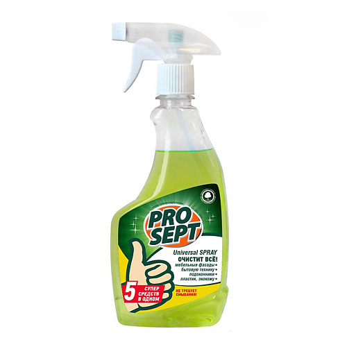PROSEPT Универсальное моющее и чистящее средство Universal Spray 500 septivit универсальное чистящее средство для очистки мебели анти пятна 500