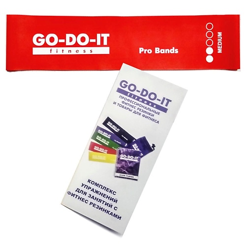 GO-DO-IT Фитнес резинка STANDARD, 5 см ширина, сопротивление 6 - 7 кг pump your nut фитнес резинка тканевая средней нагрузки