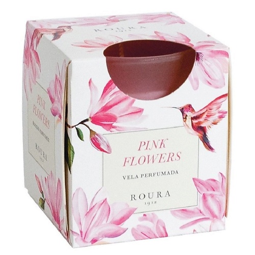 CERAS ROURA Свеча ароматизированная в стакане Розовые цветы 0.00044625 конверт для денег счастья розовые розы 16х8 см
