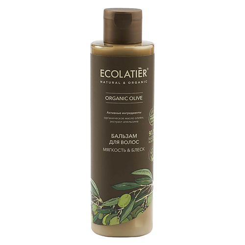 фото Ecolatier green бальзам для волос мягкость & блеск organic olive