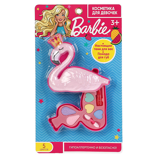 МИЛАЯ ЛЕДИ Набор: тени, помада на блистере Barbie зефирка набор декоративной косметики розовый фламинго