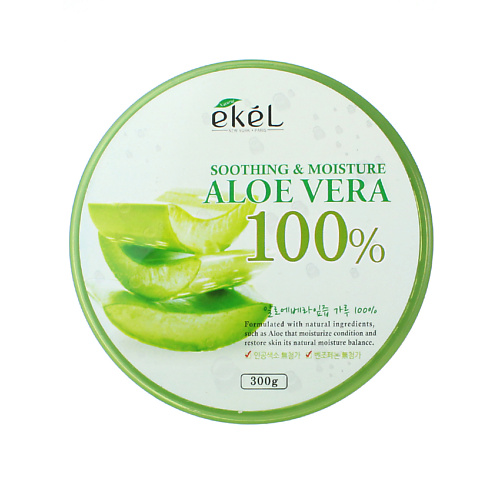 EKEL Гель для лица и тела с экстрактом Алоэ увлажняющий и успокаивающий Soothing Gel Aloe 300 ekel гель для умывания скатка с рисовыми отрубями gel rice bran 100 0