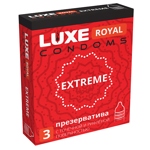 LUXE CONDOMS Презервативы LUXE ROYAL Extreme 3 domino condoms презервативы domino sweet sex tropicana 3