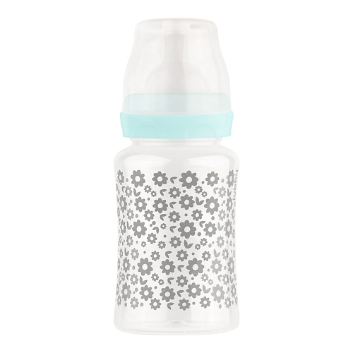 цена Бутылочка для детей LUBBY Бутылочка для кормления с соской молочной, широким горлом, с рождения