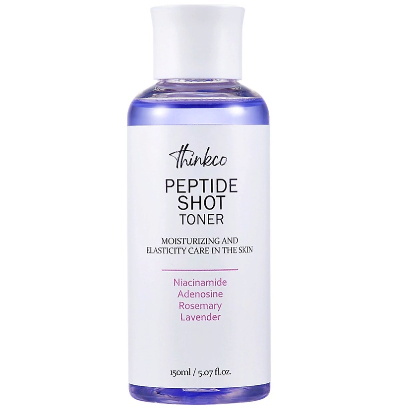 фото Тонер омолаживающий с пептидами peptide shot toner 150 мл thinkco