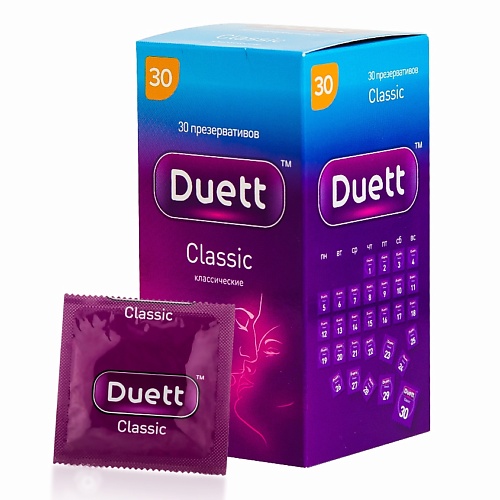 DUETT Презервативы Сlassiс 30 arlette презервативы arlette 12 classic классические 12