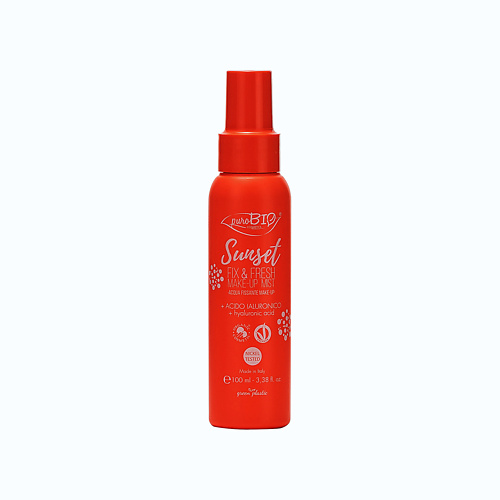 PUROBIO Спрей для фиксации макияжа Sunset 100 антисептик для рук санитель спрей манго 42 мл