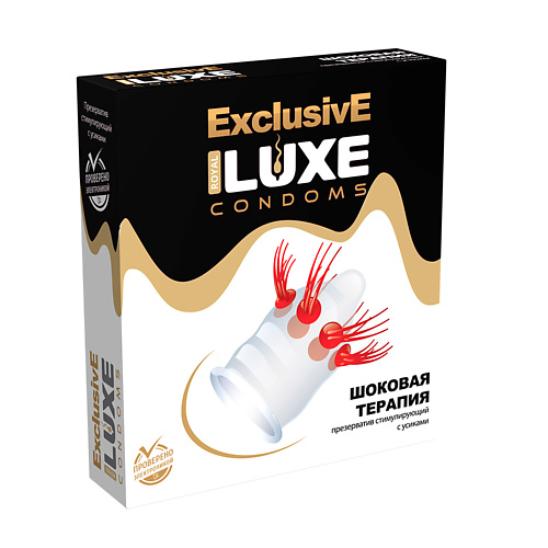 LUXE CONDOMS Презервативы Luxe Эксклюзив Шоковая терапия 1 luxe condoms презервативы luxe воскрешающий мертвеца 3