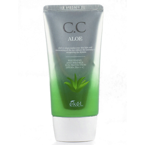 EKEL Тональный СС крем с Алоэ Увлажняющий CC Cream Aloe SPF 50+ PA+++ ekel крем солнцезащитный с алоэ soothing