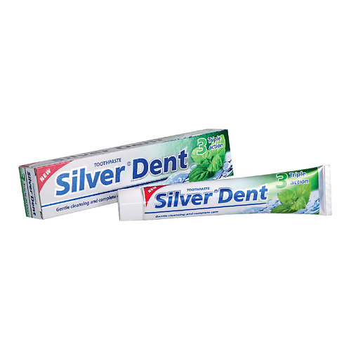 MODUM Паста зубная SILVER DENT Тройное действие 100 dk dent зубная паста классическая oral care
