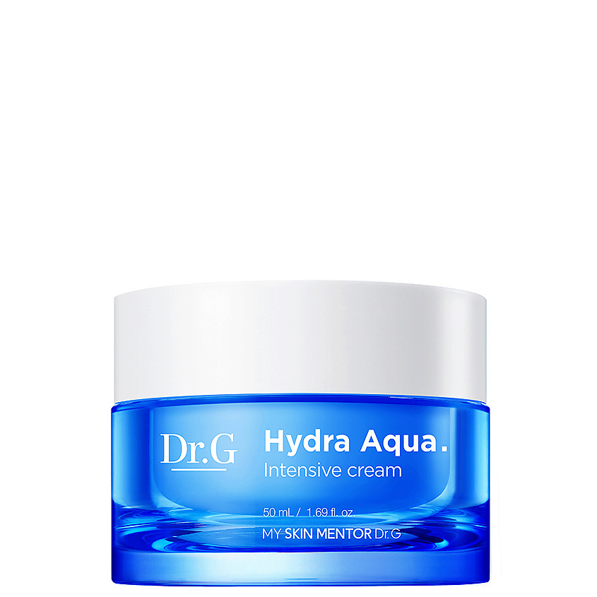 фото Dr.g увлажняющий крем для лица с церамидами и витамином д "hydra aqua intensive cream", 50 мл