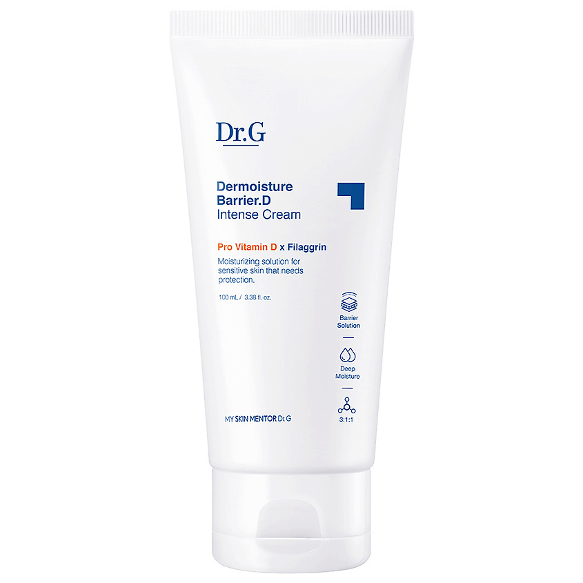 фото Dr.g увлажняющий крем для лица с провитамином d "dermoisture barrier.d intense cream"