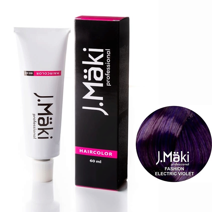 фото J.mäki professional краситель для волос fashion electric violet/фиолетовый
