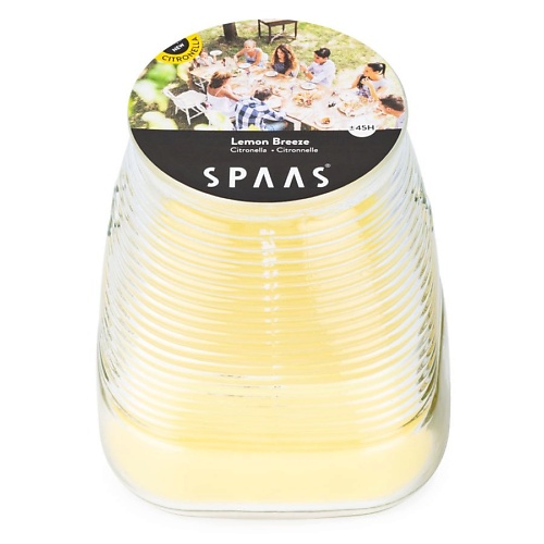 SPAAS Свеча в стакане  Цитронелла Лимонный бриз 1.0 spaas свеча подвесная в стакане цитронелла лаванда 1