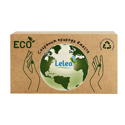 LELEA Салфетки бумажные ECO 2-х слойные 100 lelea пакеты с замком застежкой для хранения и замораживания 15 0