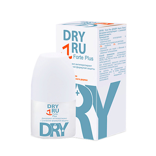 DRY RU Дезодорант-антиперспирант с усиленной формулой защиты Forte Plus 50.0 дезодорант антиперспирант 48ч с ромашкой из бретани франции
