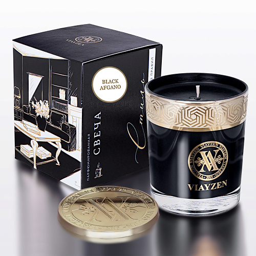 VIAYZEN Ароматическая свеча Black Afgano 200.0 24 grams ароматическая свеча с ароматом кофе 200