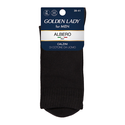 GOLDEN LADY Носки мужские ALBERO Nero 42-44 golden lady носки forte укороченный nero 39 41