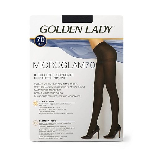 GOLDEN LADY Колготки женские 70 den Micro Glam Nero 2 minimi trend 4203 носки женские в горошек nero 0
