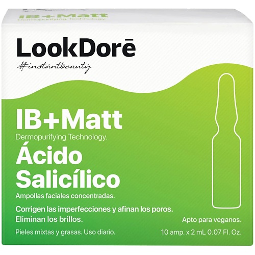 LOOK DORE Сыворотка для проблемной кожи IB+MATT ANTI-IMPERFECTIONS SALICYLIC 20 look dore сыворотка в ампулах моментального восстановления с витамином с energy 20