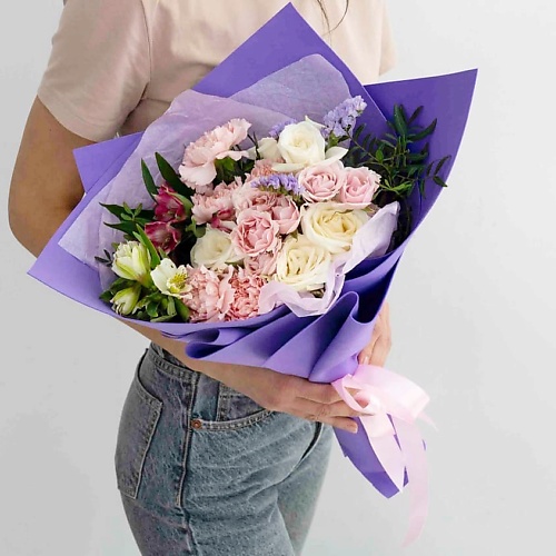 ЛЭТУАЛЬ FLOWERS Прованс M лэтуаль flowers букет из бордовых роз 21 шт 40 см