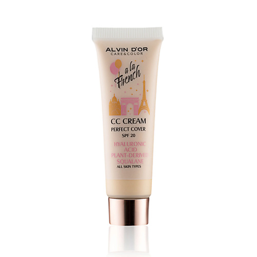 ALVIN D'OR ALVIN D’OR СС-крем для лица мини CC CREAM PERFECT COVER A LA FRENCH SPF 20 french bouquet