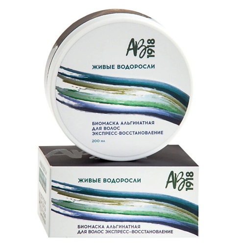 АВ1918 Биомаска альгинатная для волос Экспресс-восстановление ЖИВЫЕ ВОДОРОСЛИ 200 ав1918 биомаска альгинатная для лица активный лифтинг lami nari 100