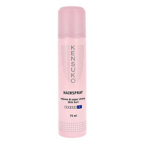 KENSUKO Лак для волос объем для тонких волос (суперсильной фиксации) 75 taft жидкость для укладки волос сила объема сверхсильной фиксации