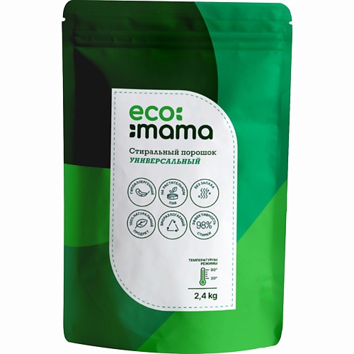 ECO MAMA Стиральный порошок универсальный 2400 eco mama стиральный порошок универсальный 1200