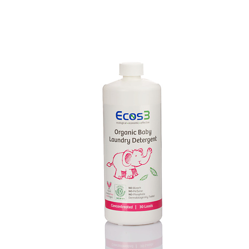 цена Гель для стирки ECOS3 Органическое жидкое средство для стирки детского белья