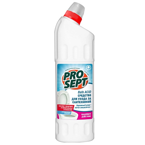 PROSEPT Средство чистящее Bath Acid для удаления ржавчины и минеральных отложений щадящего действия 1000 abc чистящее средство отбеливатель pure white anti 1000