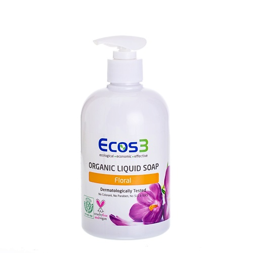ECOS3 Органическое жидкое мыло «Цветочное» 500 la corvette мыло жидкое органическое секреты каланок