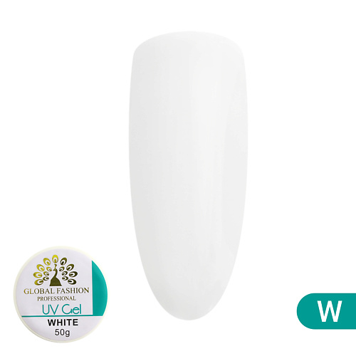 GLOBAL FASHION Гель для наращивания ногтей, белый, white global fashion бескислотный праймер для ногтей primer non acid 12