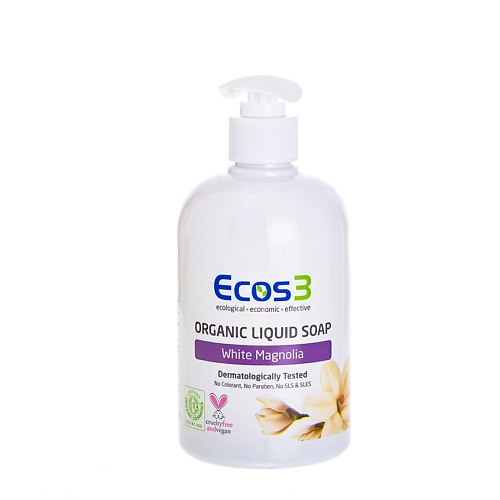 Мыло жидкое ECOS3 Органическое жидкое мыло «Белая Магнолия»